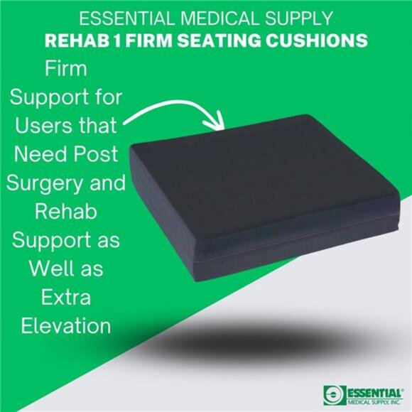 Essential Medical Supply Rehab 1 Foam Cushion - Extra Thick Seat Cushion - Picture 4 of 7